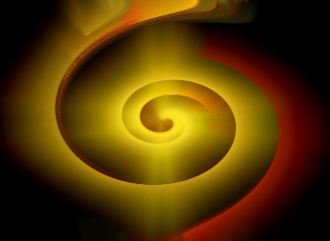The spiral’s energy runs both clockwise and counterclockwise at the same time depending on the POV.
